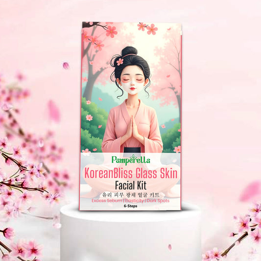 Pamperella KoreanBliss Glass Skin Facial Kit – 6-Step Glow Ritual