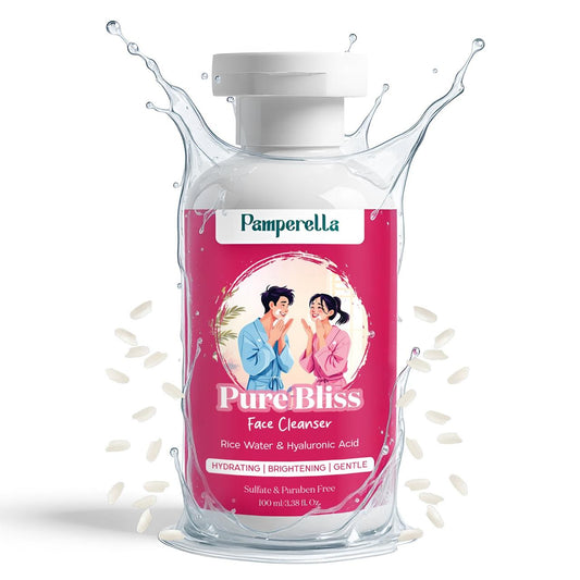 Pamperella Pure Bliss Face Cleanser With Rice Water & Hyaluronic Acid