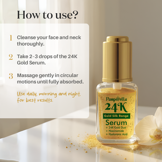Pamperella 24K Gold Silk Range Serum