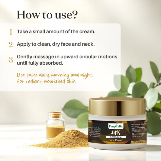 Pamperella 24K Gold Silk Range Face Cream