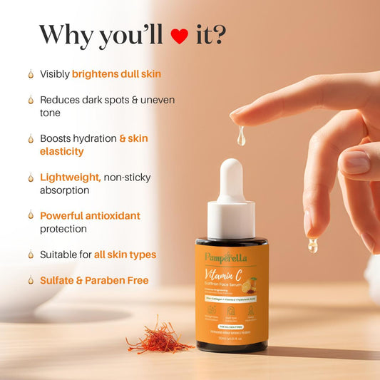 Vitamin C Saffron Face Serum - 30ml